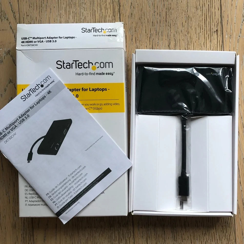 StarTech.com USB-C Multiport Adaptor for Laptops - 4K HDMI or VGA - USB 3.0